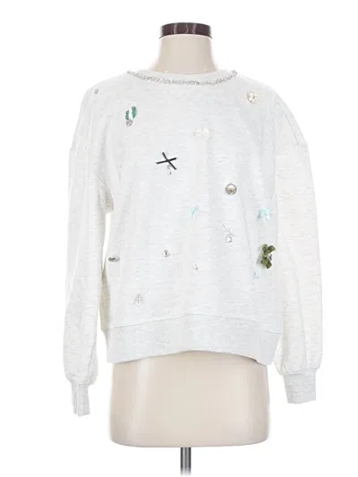 Pre-owned Maeve Sweatshirt In Silver