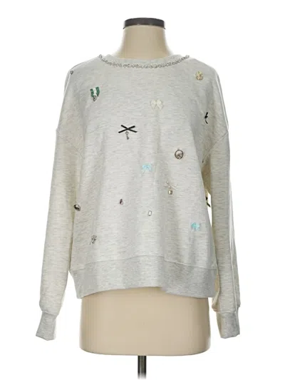 Pre-owned Maeve Sweatshirt In Silver