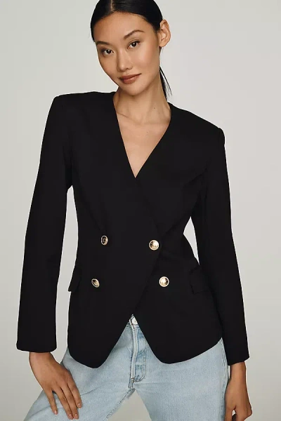 Maeve Tailored Blazer In Black