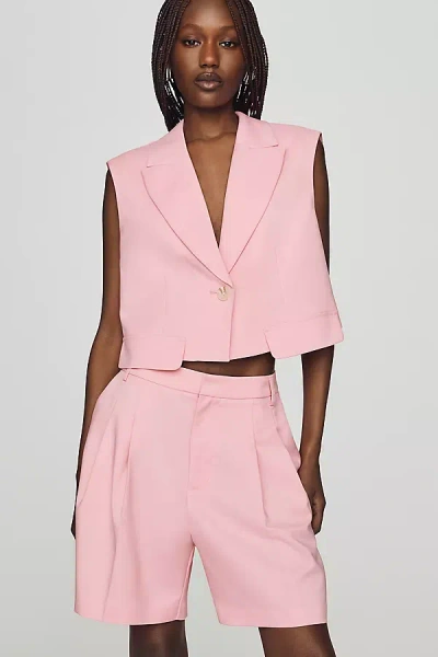 Maeve Tailored Shorts In Pink