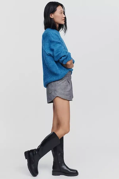 Maeve Tall Round Toe Boots In Blue