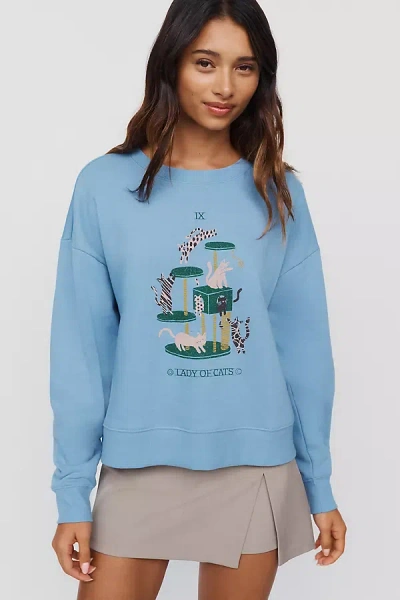 Maeve Tarot Graphic Sweatshirt In Blue