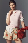 Maeve The Avery Pleated Trouser Shorts By : Cuffed Edition In Multicolor