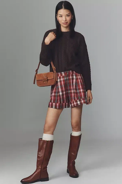 Maeve The Avery Pleated Trouser Shorts By  In Multi