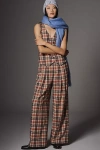 Maeve The Avery Sparkle Pleated Wide-leg Trousers By  In Multi