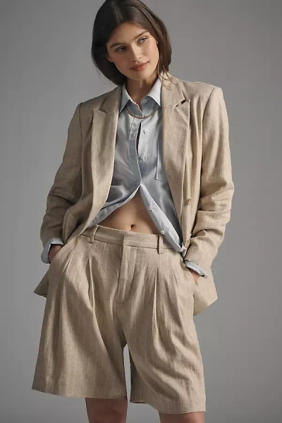 Maeve The Avery Twill Mid-length Shorts By  In White