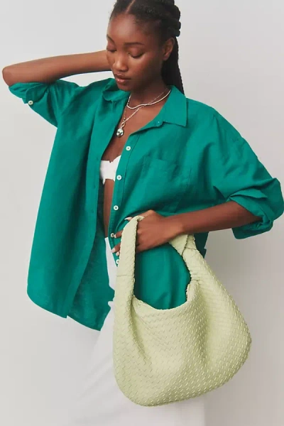 Maeve The Bennet Buttondown Shirt By : Linen Edition In Green
