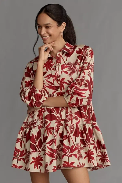 Maeve The Bettina Shirt Dress By : Mini Edition In Brown