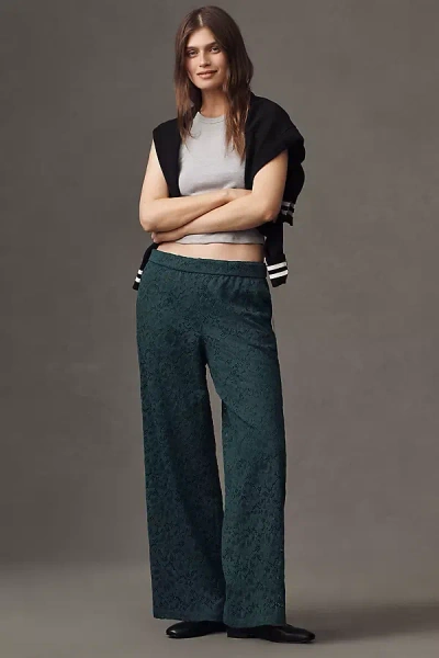 Maeve The Brooklin Lace Pull-on Track Pants By  In Black