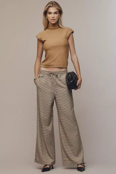 Maeve The Brooklin Tie-front Menswear Pull-on Pants By  In Multi