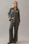 Maeve The Brooklin Tie-front Printed Pull-on Pants By  In Blue