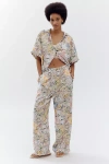 Maeve Low-slung Printed Wide-leg Trousers In Multicolor