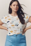 Maeve The Caitlin Boxy Tee By : Agathe Marty Edition In White