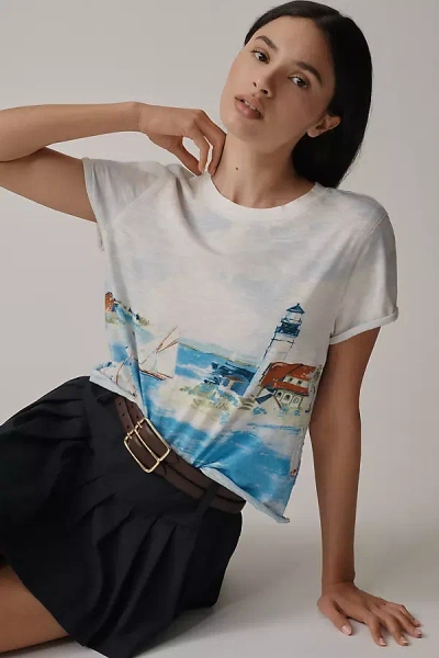Maeve The Caitlin Boxy Tee By  In Blue