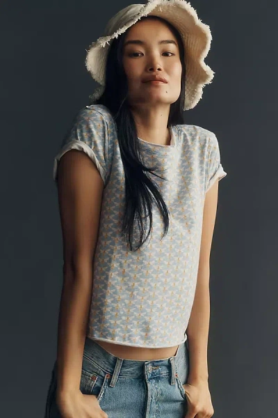 Maeve The Caitlin Boxy Tee By  In Blue