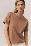 Maeve The Caitlin Boxy Tee By  In Brown