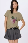 Maeve The Caitlin Boxy Tee By  In Green