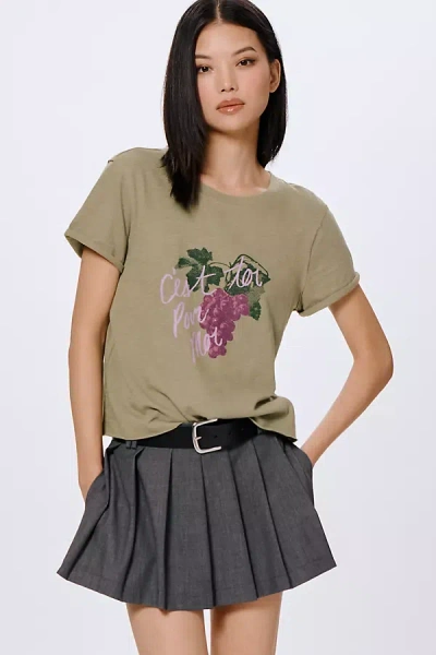 Maeve The Caitlin Boxy Tee By  In Green