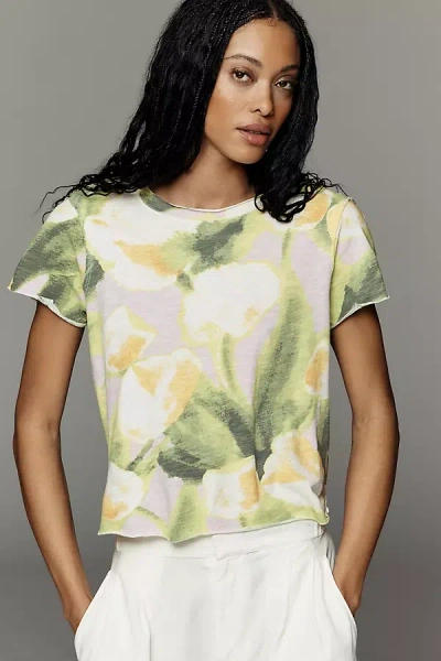 Maeve The Caitlin Boxy Tee By  In Animal Print