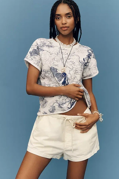 Maeve The Caitlin Boxy Tee By  In White