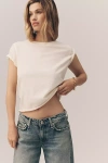 Maeve The Caitlin Boxy Tee By  In White