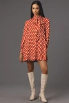 Maeve The Caroline Tie-neck Mini Dress By  In Red