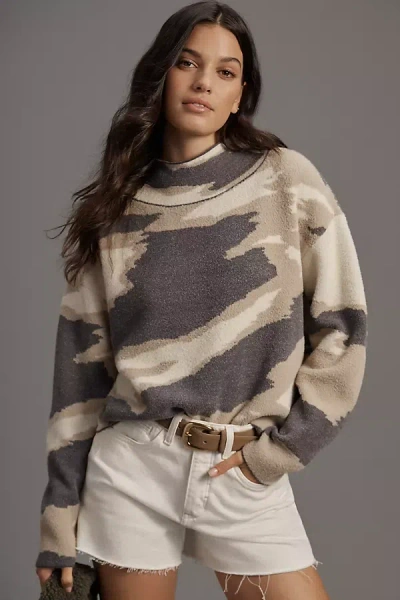 Maeve The Carys Mock-neck Sweater By  In Grey