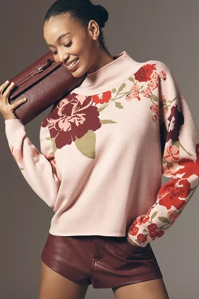 Maeve The Carys Mock-neck Sweater By  In Pink