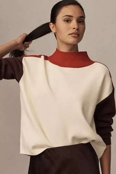 Maeve The Carys Mock-neck Sweater By  In Purple