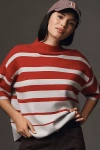 Maeve The Carys Mock-neck Sweater By : Short-sleeve Edition In Multicolor