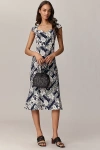 Maeve The Cecily Fit & Flare Sweetheart Dress By : Magic Fabric Edition In Blue