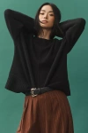 Maeve The Chandler Cashmere Crew-neck Relaxed Pullover Sweater In Black