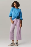 Maeve The Colette Corduroy Crop Wide-leg Pants By  In Purple