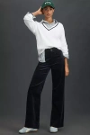 Maeve The Colette Corduroy Full-length Wide-leg Pants By  In Blue