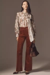 Maeve The Colette Corduroy Full-length Wide-leg Pants By  In Brown