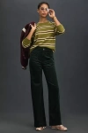 Maeve The Colette Corduroy Full-length Wide-leg Pants By  In Green