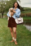 Maeve The Colette Corduroy Mini Skirt By  In Brown