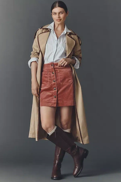 Maeve The Colette Corduroy Mini Skirt By  In Brown