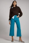 Maeve The Colette Cropped Wide-leg Pants By  In Blue