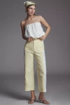 Shop Maeve The Colette Cropped Wide-leg Pants By : Embroidered Magic Fabric Edition