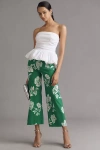 Maeve The Colette Cropped Wide-leg Pants By  In Grey