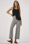 Maeve The Colette Cropped Wide-leg Pants By : Houndstooth Edition In Black