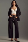 Maeve The Colette Cropped Wide-leg Pants In Black