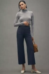 Maeve The Colette Cropped Wide-leg Pants By : Knit Edition In Blue