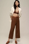 Maeve The Colette Cropped Wide-leg Pants By : Linen Edition In Multicolor