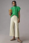 Maeve The Colette Cropped Wide-leg Pants By  In Mint