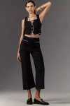Maeve The Colette Piped Cropped Wide-leg Pants By : Magic Fabric Edition In Black