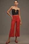 Maeve The Colette Cropped Wide-leg Pants By  In Purple
