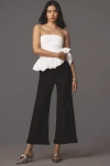Maeve The Colette Ruffled Cropped Wide-leg Pants By : Magic Fabric Edition In Black