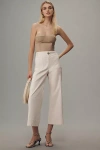 Maeve The Colette Cropped Wide-leg Pants By  In White